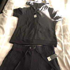 Women Bebe clothing with zip hoody medium